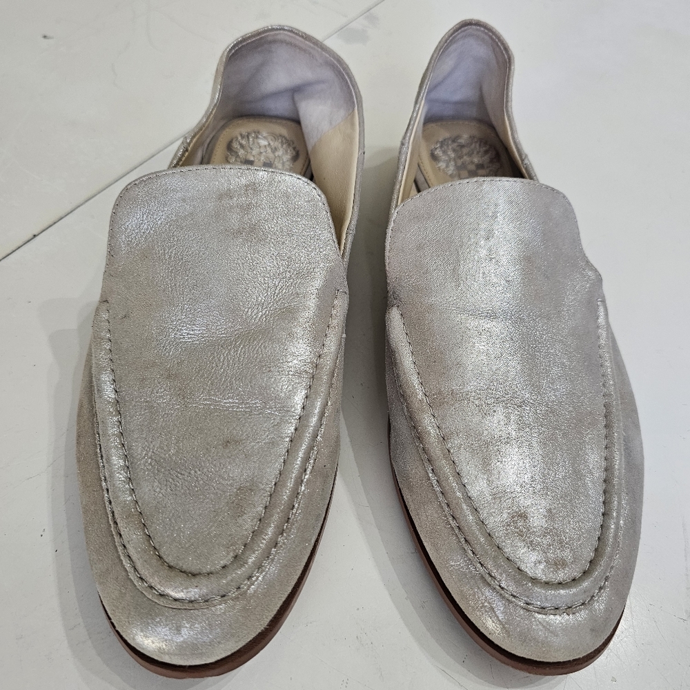 Vince Camuto Silver Loafers